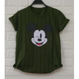 BR18981 - MICKEY HIJAU TSHIRT TUMBLR TEE