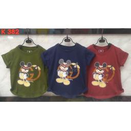 BR19016 - MICKEY KAOS ANAK TSHIRT TUMBLR TEE - size M navy