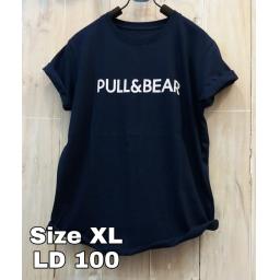 BR19031 - PULL & BEAR NAVY TSHIRT TUMBLR TEE SIZE XL