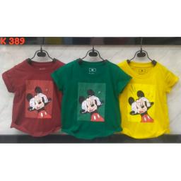 BR19049 - MICKEY KAOS ANAK TSHIRT TUMBLR TEE - size M kuning