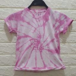 BR19185 - KAOS ANAK TIE DYE PINK - size L