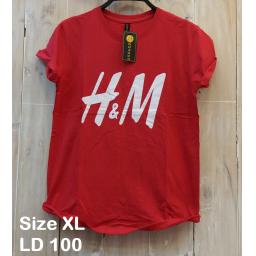 BR19230 - HNM MERAH TSHIRT TUMBLR TEE SIZE XL