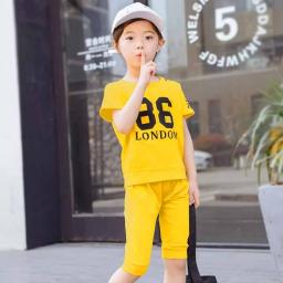 BR19357 - 86 LONDON KUNING SETELAN ANAK TSHIRT TUMBLR TEE - size M