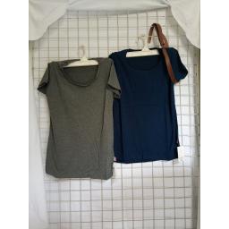 BR19420 - KAOS POLOS LENGAN PENDEK - abu tua