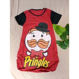 BR19473 - DRESS PRINGLES MERAH