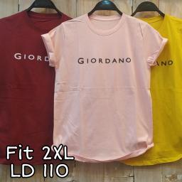 BR19485 - GIORDANO TSHIRT TUMBLR TEE SIZE 2XL - maroon