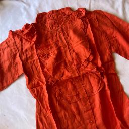 BR19660 - BLOUSE PEACH LENGAN PANJANG