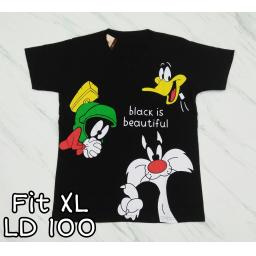 BR19971 - WOOD PECKER BLACK  TSHIRT TUMBLR TEE SIZE XL