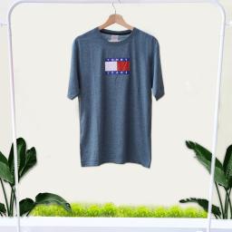 BR20060 - TOMMY JEANS HIJAU DENIM KAOS PRIA TSHIRT TUMBLR TEE - size XL