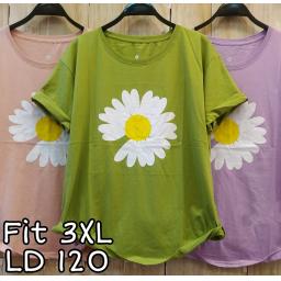 BR20204-1 - FLOWER TSHIRT TUMBLR TEE SIZE 3XL - dusty