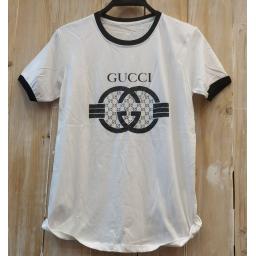 BR20286 - GUCCI PUTIH TSHIRT TUMBLR TEE