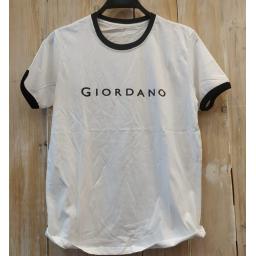 BR20294 - GIORDANO PUTIH TSHIRT TUMBLR TEE