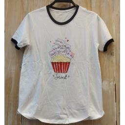 BR20301 - ICE CREAM PUTIH TSHIRT TUMBLR TEE