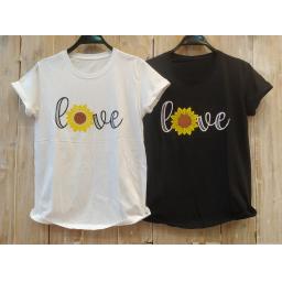 BR20420 - LOVE TSHIRT TUMBLR TEE - putih