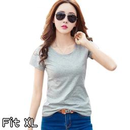 BR20550 - KAOS POLOS ABU LENGAN PENDEK SIZE XL