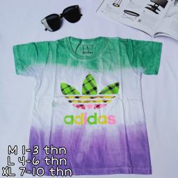 BR20587-2 - KAOS ANAK TIE DYE ADIDAS TOSCA COMBI PURPLE - size L