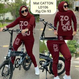 BR20878 - SETELAN ZOLAQU MAROON LENGAN PANJANG