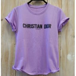 BR20881 - CHRISTIAN DIOR PARIS LILAC TSHIRT TUMBLR TEE (BABYTERRY)