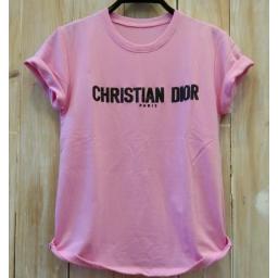 BR20882 - CHRISTIAN DIOR PARIS PINK TSHIRT TUMBLR TEE (BABYTERRY)