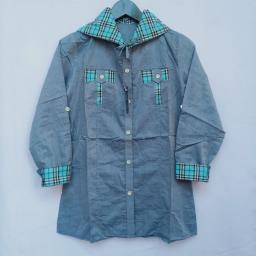 BR20978 - KEMEJA WANITA LENGAN PANJANG DARK