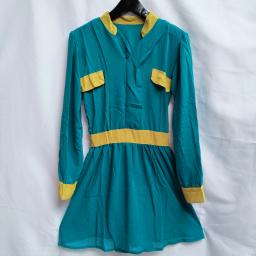 BR20993 - MINI DRESS SAHIRA HIJAU TOSCA