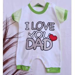 BR21021 - JUMPER BAYI I LOVE DAD HIJAU