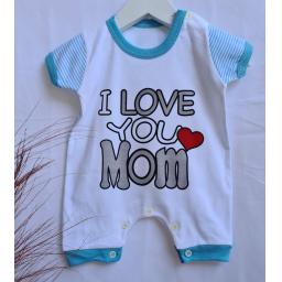 BR21027 - JUMPER BAYI I LOVE MOM BIRU