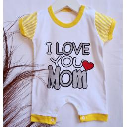 BR21028 - JUMPER BAYI I LOVE MOM KUNING