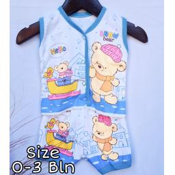 BR21118 - SETELAN BAYI BEAR BIRU