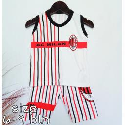 BR21163 - SETELAN ANAK AC MILAN HITAM