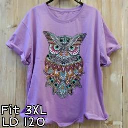 BR21203 - OWL LILAC TSHIRT TUMBLR TEE SIZE 3XL