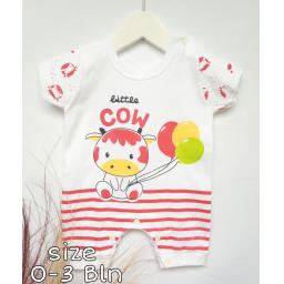 BR21214 - JUMPER BAYI LITTLE COW MERAH