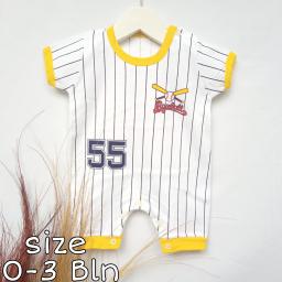 BR21232 - JUMPER BAYI BASEBALL KUNING