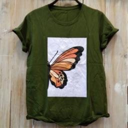 BR21297 - BUTTERFLY HIJAU TSHIRT TUMBLR TEE BR21297 - BUTTERFLY HIJAU TSHIRT TUMBLR TEE