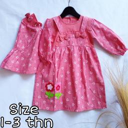 BR21397 - GAMIS MUSLIM ANAK MERAH