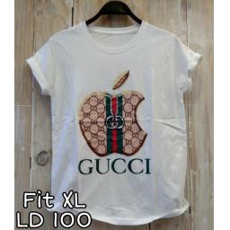 BR21414 - GUCCI PUTIH TSHIRT TUMBLR TEE SIZE XL
