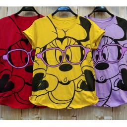 BR21542 - MINNIE MOUSE TSHIRT TUMBLR TEE - Merah