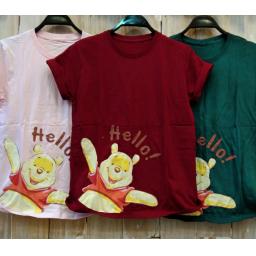 BR21546 - POOH TSHIRT TUMBLR TEE - Pink