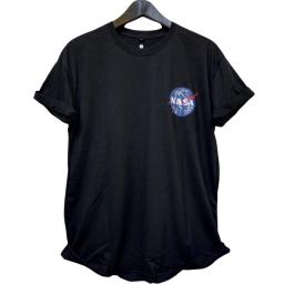 BR21575 - NASA HITAM KAOS PRIA TSHIRT TUMBLR TEE - Size L