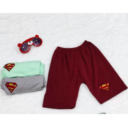 BR21592-1 - CELANA PENDEK ANAK SUPERMAN - Hijau Mint - Size M