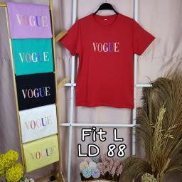 BR21604 - VOGUE TSHIRT TUMBLR TEE - Merah