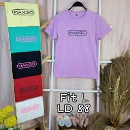 BR21605 - MANGO WOMAN TSHIRT TUMBLR TEE - Kuning Pastel