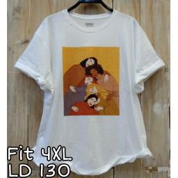 BR21649 - GIRL PUTIH TSHIRT TUMBLR TEE SIZE 4XL