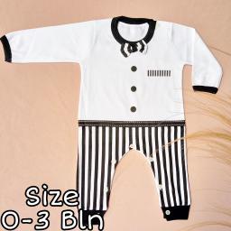 BR21664 - JUMPER BAYI PITA LENGAN PANJANG HITAM