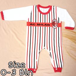 BR21667 - JUMPER BAYI AC MILAN LENGAN PANJANG MERAH