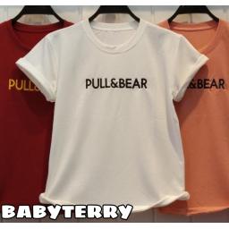 BR21700 - PULL & BEAR TSHIRT TUMBLR TEE (BABYTERRY) - Maroon