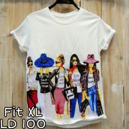 BR21779 - PROMO GIRL PUTIH TSHIRT TUMBLR TEE SIZE XL