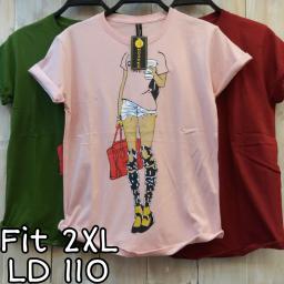 BR21792 - CELI PARIS TSHIRT TUMBLR TEE SIZE 2XL - Pink