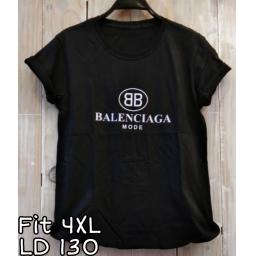 BR21815 - BALEN HITAM TSHIRT TUMBLR TEE SIZE 4XL