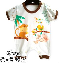 BR21883 - JUMPER BAYI MONKEY FRIEND COKLAT